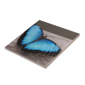 Blauer Morpho Schmetterling Fliese (Seite)