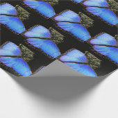 Blauer Morpho-Schmetterling Geschenkpapier (Ecke)