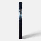 Blauer Morpho-Schmetterling in Lilie Case-Mate iPhone Hülle (Rückseite / Links)