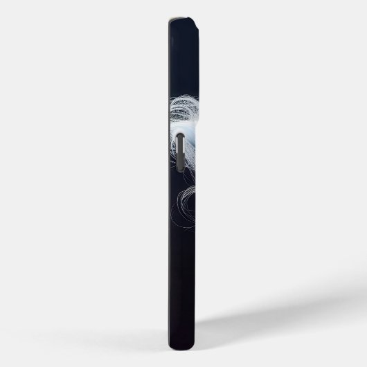 Blauer Morpho-Schmetterling in Lilie Case-Mate iPhone Hülle (Rückseite / Rechts)