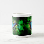 Blauer Morpho Schmetterling Kaffeetasse (Mittel)