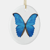 Blauer Morpho Schmetterling Keramikornament (Rechts)
