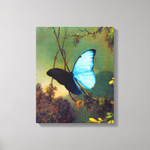 Blauer Morpho Schmetterling Leinwanddruck