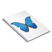 Blauer Morpho Schmetterling Notizblock (Rechte Seite)