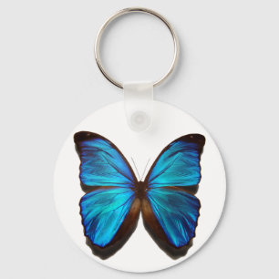 Blauer Morpho Schmetterling Schlüsselanhänger