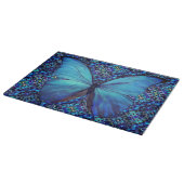 Blauer Morpho-Schmetterling Schneidebrett (Ecke)