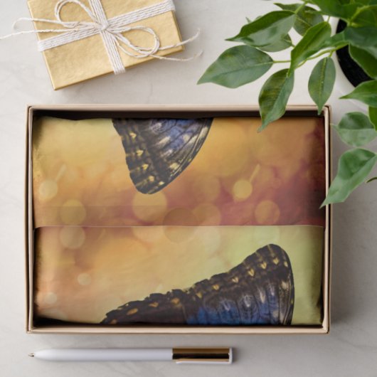 Blauer Morpho Schmetterling Seidenpapier (Geschenk)