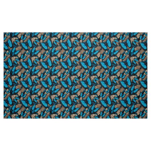 Blauer Morpho Schmetterling Stoff (Fat Quarter (45,7 x 55,9 cm))