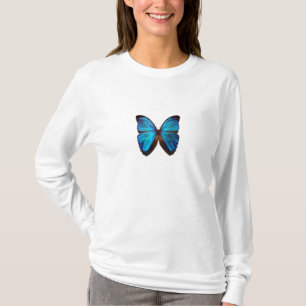 Blauer Morpho Schmetterling T-Shirt