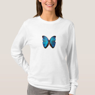 Blauer Morpho Schmetterling T-Shirt
