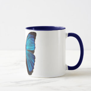 Blauer morpho Schmetterling Tasse