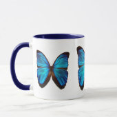 Blauer morpho Schmetterling Tasse (Links)