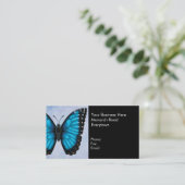 Blauer Morpho Schmetterling Visitenkarte (Stehend Vorderseite)