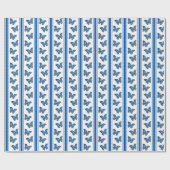 Blauer Morpho-Streifen Geschenkpapier (Flach)