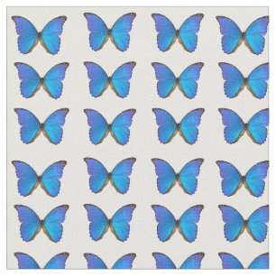 Blauer Morphus Butterfly-Baumwollstoff Stoff