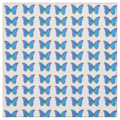 Blauer Morphus Butterfly-Baumwollstoff Stoff (Muster)