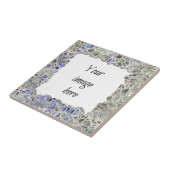 Blauer Mosaik-Rahmen Fliese (Seite)