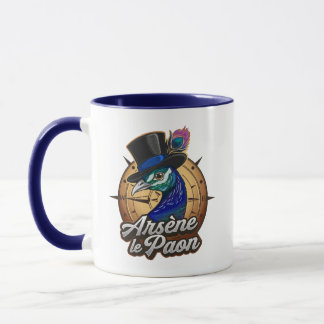 Blauer Mug "Arsène der Paon" Tasse