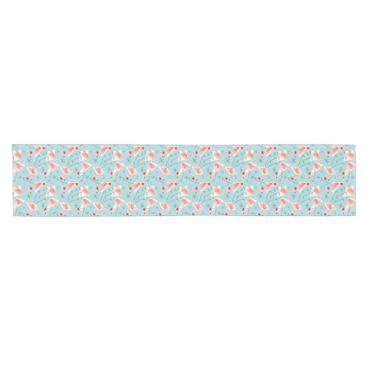 Blauer multi Tabellenläufer Flamingo-Sankt Kurzer Tischläufer (Horizontal)