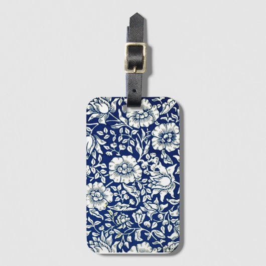 Blauer Mund Gepäckanhänger (Vorderseite Vertikal)