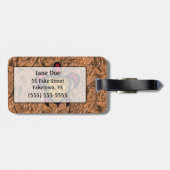 Blauer Muschel-Schildkröte-Gepäck-Umbau Gepäckanhänger (Rückseite horizontal)