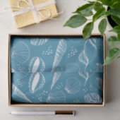 Blauer Muschelmeer Seidenpapier (Geschenk)