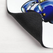 Blauer Muskel Choose background color Mousepad (Ecke)