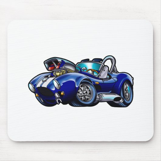 Blauer Muskel Choose background color Mousepad (Vorne)