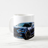 Blauer Mustang S550 Kaffeetasse (Vorderseite Links)