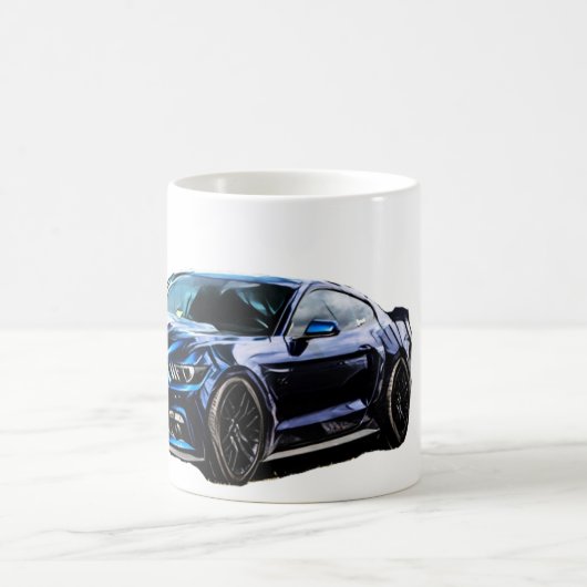 Blauer Mustang S550 Kaffeetasse (Mittel)