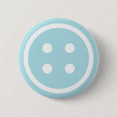 Blauer Nähknopf Button (Vorderseite)