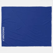 Blauer Name der Libelle Fleecedecke (Vorderseite (Horizontal))