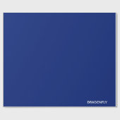 Blauer Name der Libelle Geschenkpapier (Flach)