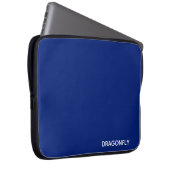 Blauer Name der Libelle Laptopschutzhülle (Vorne Rechts)
