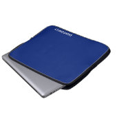 Blauer Name der Libelle Laptopschutzhülle (Vorne Knopf)
