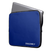 Blauer Name der Libelle Laptopschutzhülle (Vorderseite Links)