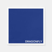 Blauer Name der Libelle Serviette (Vorderseite)