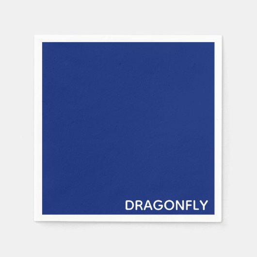 Blauer Name der Libelle Serviette (Vorderseite)