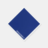 Blauer Name der Libelle Serviette (Ecke)