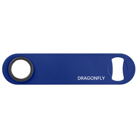 Blauer Name der Libelle Speed Flaschenöffner (Vorderseite (Horizontal))