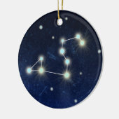 Blauer Name der Löwe-Konstellations-| Keramikornament (Links)