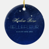 Blauer Name der Löwe-Konstellations-| Keramikornament (Hinten)