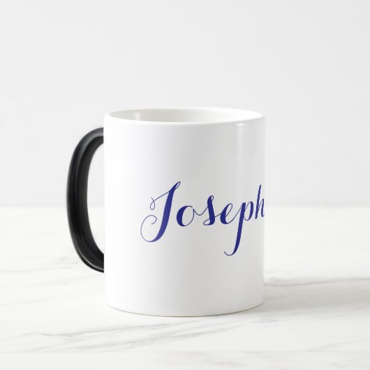Blauer Name Josephine Morphing Tasse (Vorderseite Links)