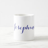 Blauer Name Josephine Morphing Tasse (Mittel)