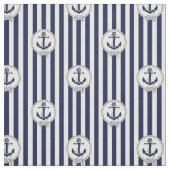 Blauer Navy-Anker/blauer und weißer Streifen 2 Stoff (Muster)
