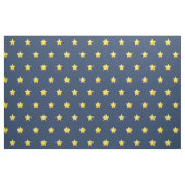 Blauer Navy-Bedruckstoff mit nautischen Gold-Stern Stoff (Fat Quarter (45,7 x 55,9 cm))