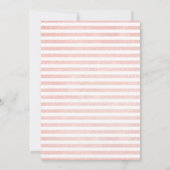 Blauer Navy Blütenfarbe Brautparty in Einladung (Rückseite)