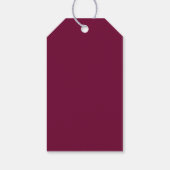Blauer Navy & Burgundy Brautparty Geschenkanhänger (Rückseite)