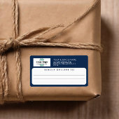 Blauer Navy-Lieferant zum Versand von Logos