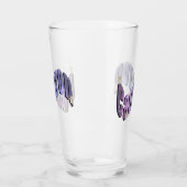 Blauer Nebel Cameron Name mit Teddies, Glas (Links)